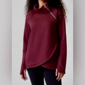Athleta Cozy Karma Asym Pullover 2XL